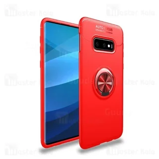 قاب ژله ای طرح چرم انگشتی سامسونگ Samsung Galaxy S10e AutoFocus Magnetic Ring - تصویر 6