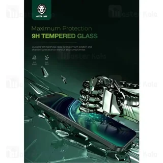 گلس تمام صفحه تمام چسب آیفون گرین لاین Apple iPhone 16 Pro Green Lion 9H Steve Matte - تصویر 4