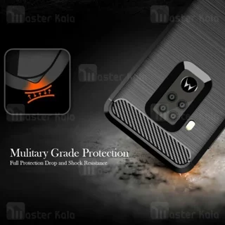 قاب محافظ ژله ای موتورولا Motorola One Zoom / One Pro Rugged Armor Fiber Carbon - تصویر 2