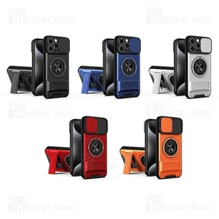 قاب ضد ضربه مگنتی Apple iPhone 15 Pro Max Magnetic Multifunctional Case دارای محافظ دوربین - تصویر 2