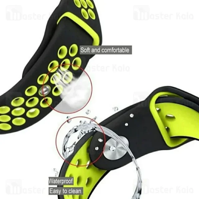 بند سیلیکونی طرح نایکی ساعت هوشمند Xiaomi Haylou Solar LS05 / RT LS05S Strap Silicone Band - تصویر 7