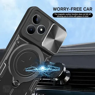 قاب ضد ضربه مگنتی Realme C53 Magnetic Support Case دارای محافظ دوربین - تصویر 8