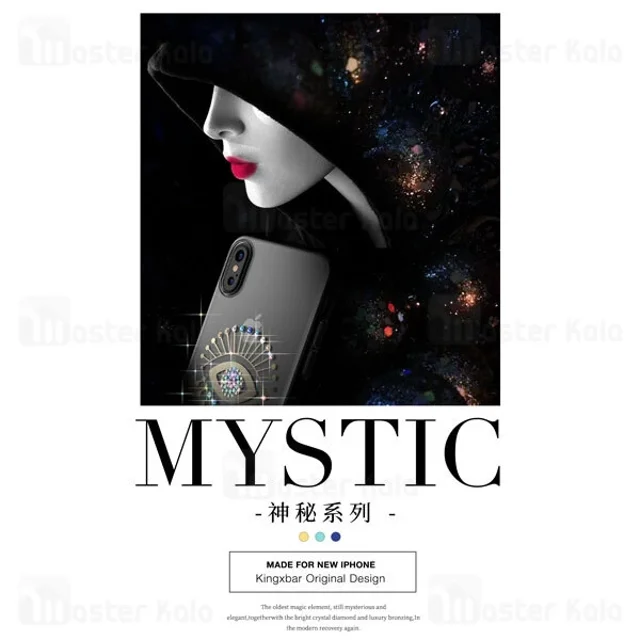 قاب فانتزی آیفون Apple iPhone X / XS Kingxbar Swarovski Mystic Series Lip - تصویر 3