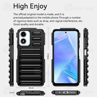 قاب پافر ضد ضربه موتورولا Motorola Moto G04 TPU Capsule Shockproof - تصویر 3