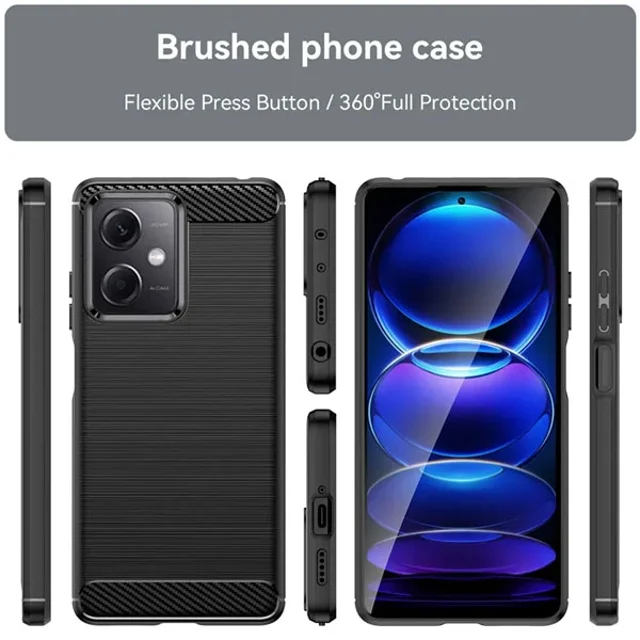 قاب فیبر کربنی شیائومی Xiaomi Redmi Note 12R Pro Rugged Armor Fiber Carbon - تصویر 6