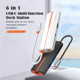 هاب 6 پورت تایپ سی الدینیو LDNIO DS-26H توان 100 وات - تصویر 3
