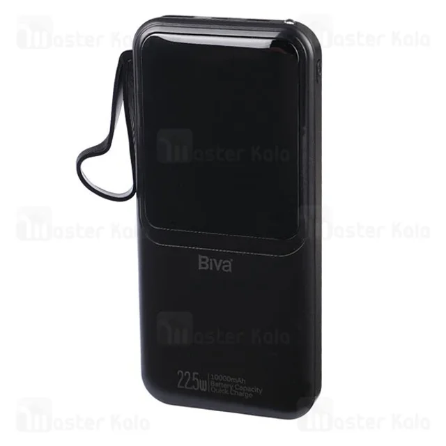 پاوربانک 10000 بیوا Biva BP-035 Power Bank توان 22.5 وات با کابل متصل - تصویر 4
