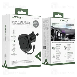 هولدر و شارژر وایرلس دریچه کولری مگ سیف ایس فست ACEFAST D32 توان 15 وات با کابل جمع شونده - تصویر 8