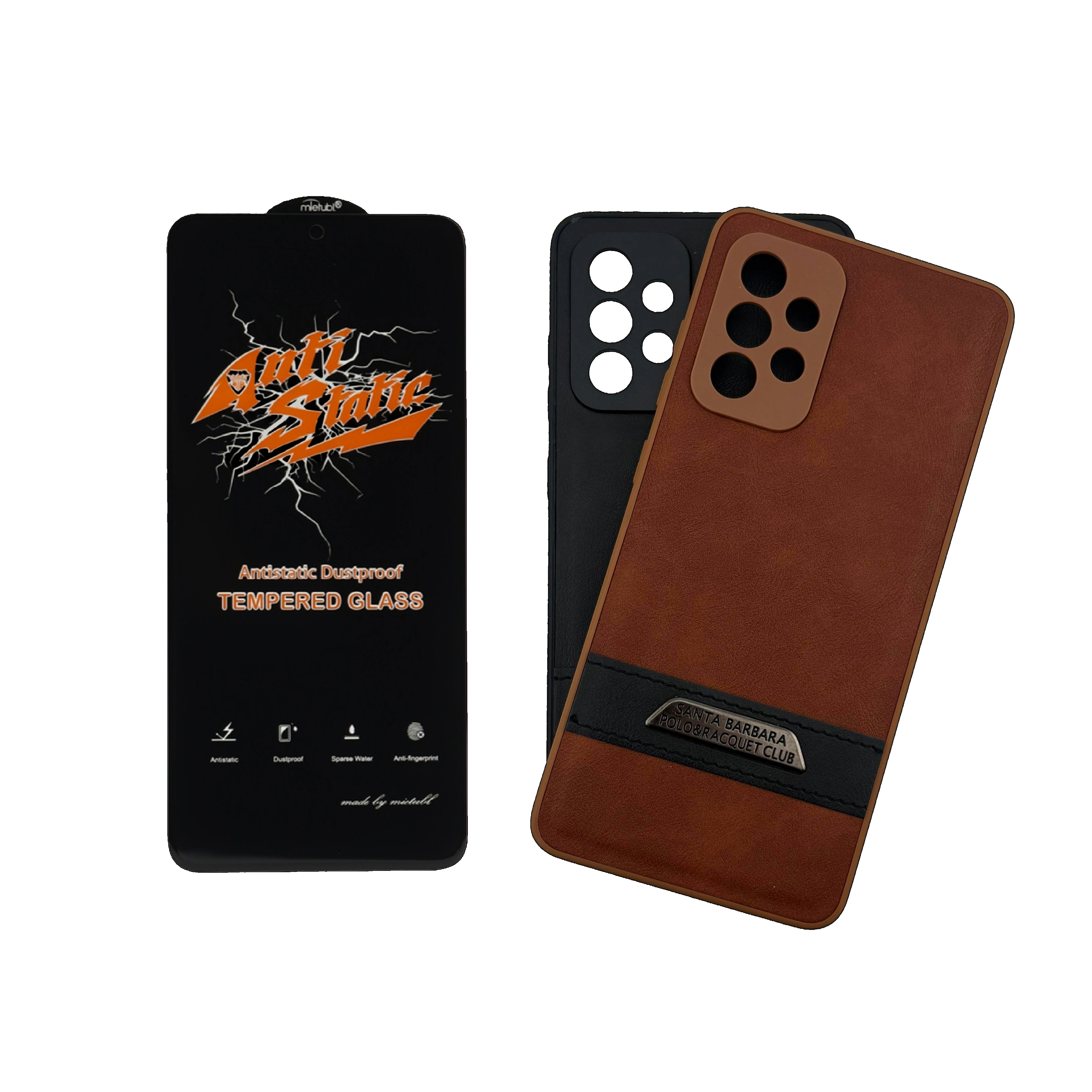 قاب چرمی سامسونگ گلکسی A52 به همراه گلس رایگان