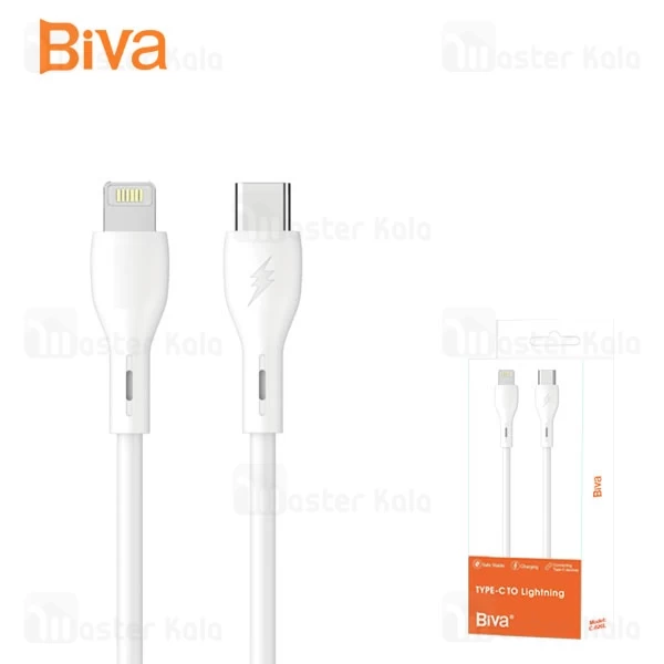 کابل لایتنینگ به Type C بیوا Biva C-26CL طول 1.2 متر توان 15 وات