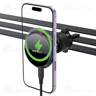 هولدر و شارژ وایرلس دریچه کولری هوشمند ایس فست ACEFAST D61 توان 25 وات - تصویر 5