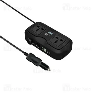 شارژر فندکی و چند راهی برق خودرو گرین لاین Green Lion GC-233 Power Inverter توان 200 وات - تصویر 3