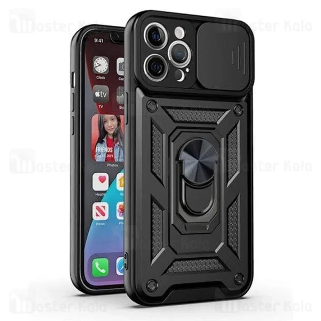 گارد محافظ ضد ضربه انگشتی آیفون Apple iPhone 13 Pro Max SHUNIJA Armor Case دارای محافظ - تصویر 2