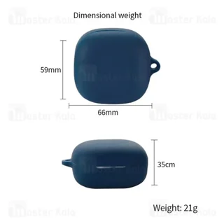 کاور محافظ سیلیکونی هندزفری کیو سی وای Xiaomi QCY Melobuds ANC HT05 دارای قلاب آویز - تصویر 6