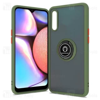 قاب مات هیبریدی انگشتی Samsung Galaxy A01 / A015 Matte Hybrid Ring Case - تصویر 3
