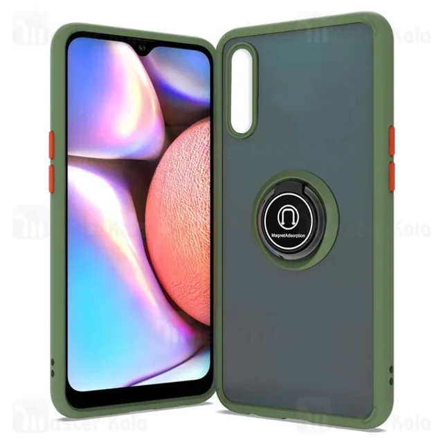 قاب مات هیبریدی انگشتی Samsung Galaxy A01 / A015 Matte Hybrid Ring Case - تصویر 3