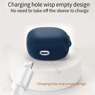 کاور محافظ سیلیکونی هندزفری کیو سی وای Xiaomi QCY Melobuds ANC HT05 دارای قلاب آویز - تصویر 3