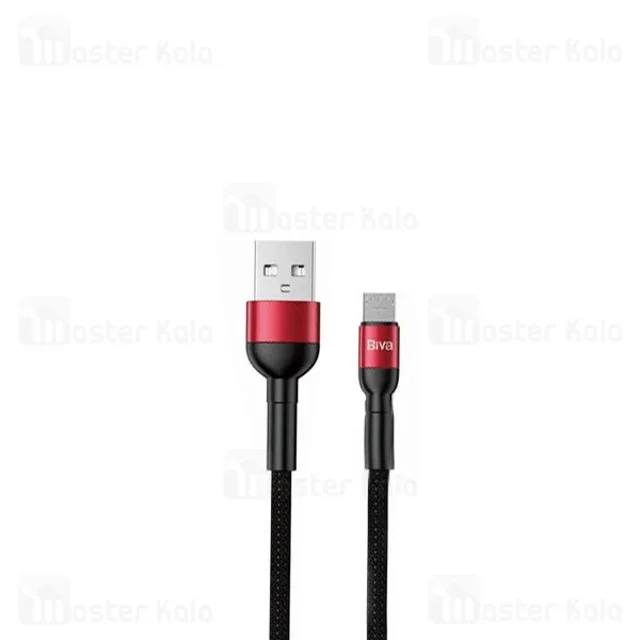 کابل میکرو یو اس بی بیوا Biva C-15V طول 1.2 متر شدت جریان 2.4 آمپر - تصویر 2