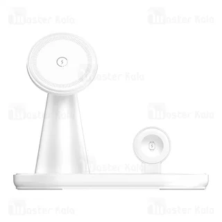 استند و شارژر وایرلس چند کاره مگنتی الدینیو Ldnio WL01 توان 15 وات با قابلیت شارژ اپل واچ - تصویر 2