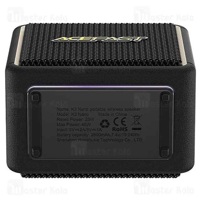 اسپیکر بلوتوث ایس فست ACEFAST K3 Nano توان 46 وات رم و فلش خور - تصویر 6
