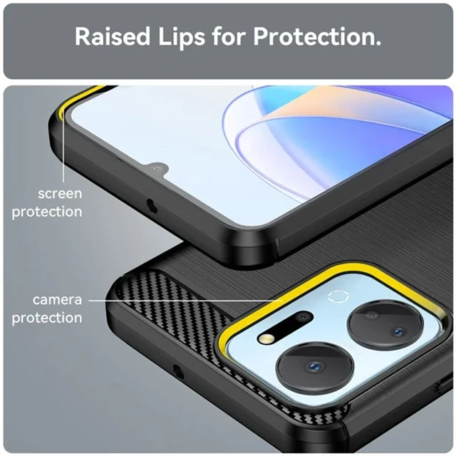 قاب فیبر کربنی آنر Honor X7a Rugged Armor Fiber Carbon - تصویر 6