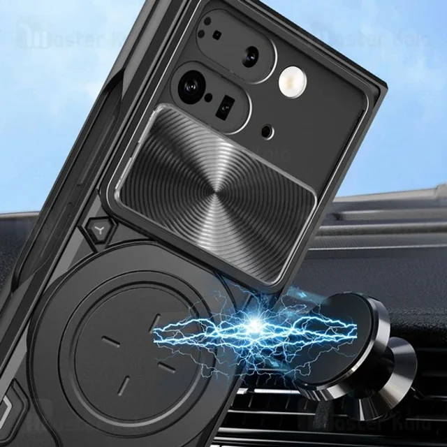 قاب ضد ضربه مگنتی گوگل Google Pixel 9 Pro Fold Magnetic Support Case دارای محافظ دوربین - تصویر 4