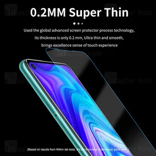 محافظ صفحه شیشه ای نیلکین Xiaomi Redmi Note 9 / Redmi 10x 4G Nillkin H+ Pro + محافظ لنز - تصویر 4