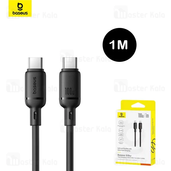 کابل Type-C به Type-C بیسوس Baseus Silky Series P10377704113-00 طول 1 متر توان 100 وات