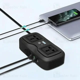 شارژر فندکی و چند راهی برق خودرو گرین لاین Green Lion GC-233 Power Inverter توان 200 وات - تصویر 4