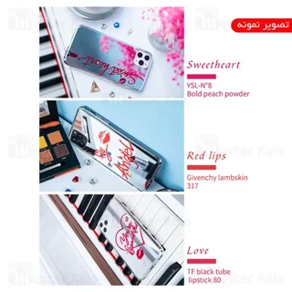 قاب آینه ای Apple iphone 11 Pro Kingxbar Swarovski Heart Series - تصویر 4