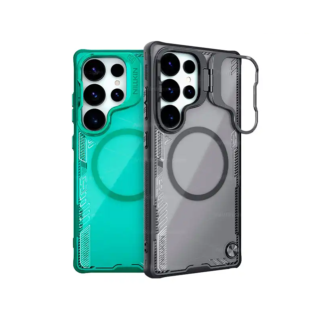 کاور مگنتی نیلکین مشکی - مدل Iceblade Prop Magnetic MagSafe با استند مناسب سامسونگ گلکسی S25 Ultra