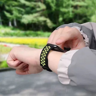 بند سیلیکونی طرح نایکی اپل واچ و ساعت HK سایز‌های 42 / 44 / 45 / 49 میلی متری Apple Watch - تصویر 3