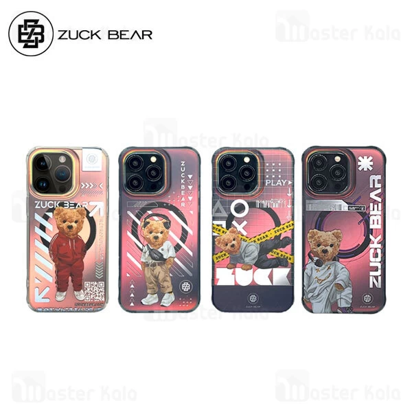قاب فانتزی مگ سیف زاک بیر آیفون Apple iPhone 15 Pro Max Zuck Bear New York Never Sleeps