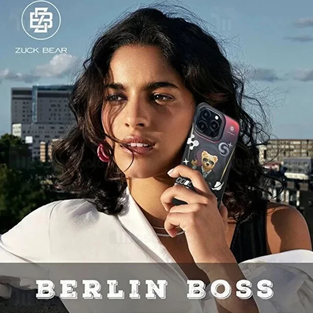 قاب فانتزی مگ سیف زاک بیر آیفون Apple iPhone 15 Pro Max Zuck Bear Berlin Boss - تصویر 3