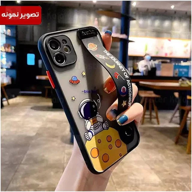 قاب فانتزی دستگیره دار آیفون Apple iPhone 13 Pro طرح فضانورد - تصویر 5