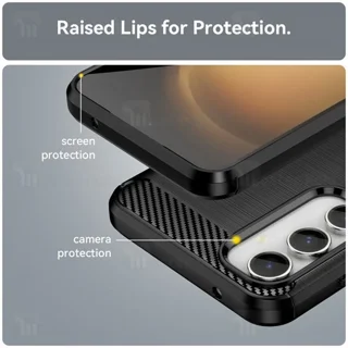 قاب فیبر کربنی سامسونگ Samsung Galaxy S23 FE 5G Rugged Armor Fiber Carbon - تصویر 6