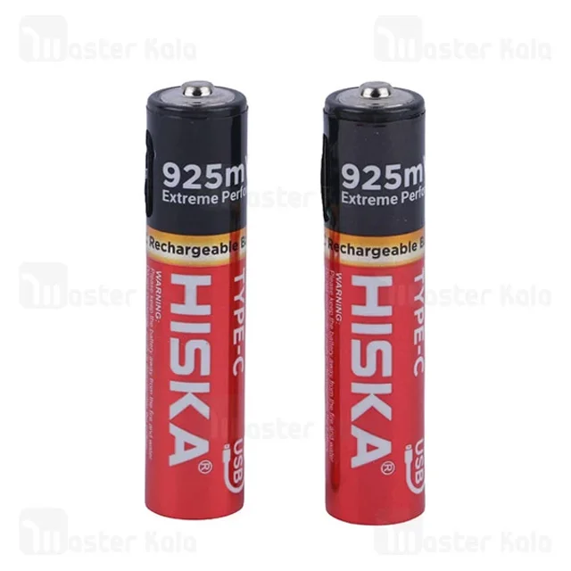 پک 2 تایی باتری نیم قلمی شارژی هیسکا Hiska H16-AAA2 - تصویر 2