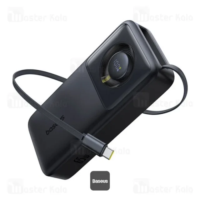 پاوربانک 20000 بیسوس Baseus Free2Pull P10073700123 توان 65 وات با کابل تایپ سی جمع شونده - تصویر 2