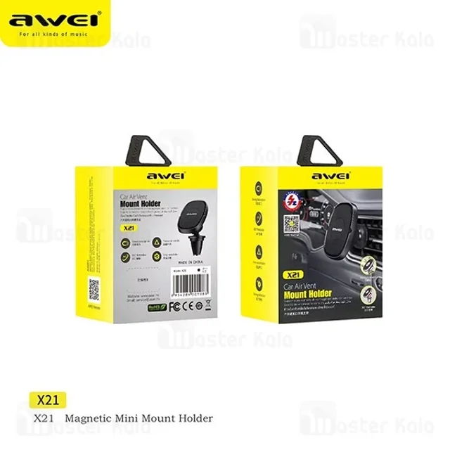 هولدر دریچه کولری مگنتی اوی Awei X21 - تصویر 8