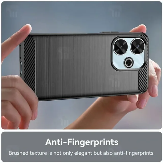 قاب فیبر کربنی شیائومی Xiaomi Redmi 13 4G / Poco M6 4G Rugged Armor Fiber Carbon - تصویر 5