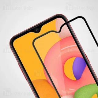محافظ صفحه شیشه ای تمام صفحه تمام چسب سامسونگ Samsung Galaxy A01 / A015 Nillkin CP+ Pro - تصویر 2