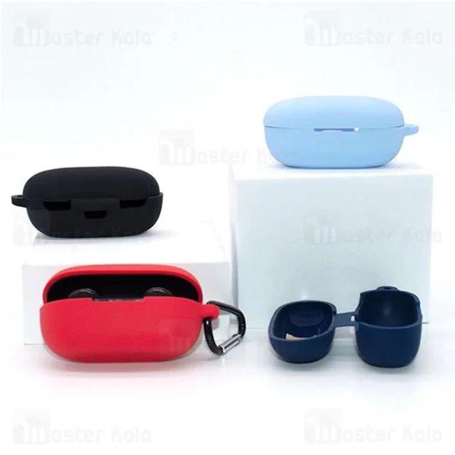 کاور محافظ سیلیکونی هندزفری کیو سی وای Xiaomi QCY T17s / T17 دارای قلاب آویز - تصویر 3