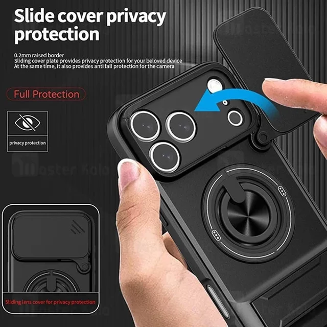 قاب ضد ضربه مگنتی Apple iPhone 17 Pro Max Magnetic Multifunctional Case دارای محافظ دوربین - تصویر 5