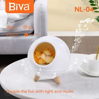 چراغ خواب و اسپیکر فانتزی بیوا Biva NL-04 طرح گربه - تصویر 6