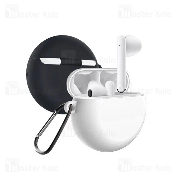 کاور محافظ سیلیکونی هندزفری هواوی Huawei FreeBuds 3 Earphone Silicone Case دارای قلاب آویز