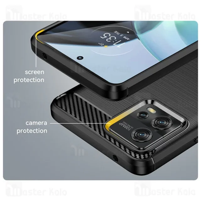 قاب فیبر کربنی موتورولا Motorola Moto G72 Rugged Armor Fiber Carbon - تصویر 4