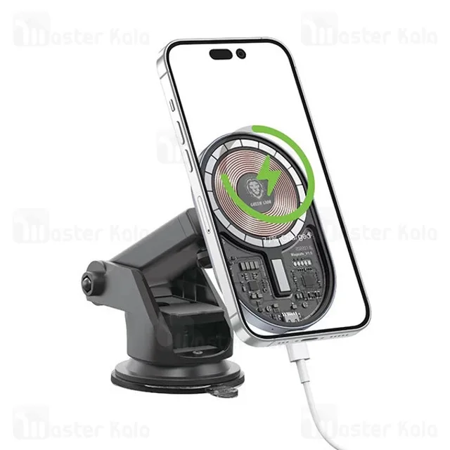 هولدر و شارژر وایرلس چند کاره گرین لاین Green Lion Superior Safety توان 15 وات - تصویر 6