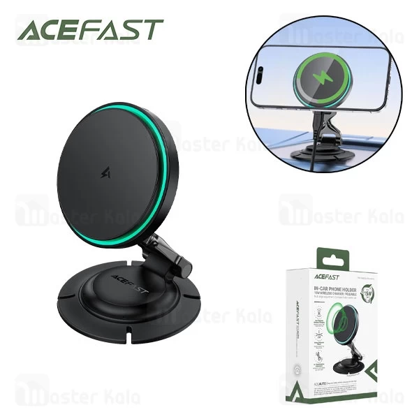 هولدر و شارژر وایرلس مگ سیف ایس فست ACEFAST D65 توان 15 وات