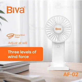 پنکه رومیزی شارژی بیوا Biva FA-01 Phone Stand Handheld Mini Fan - تصویر 3