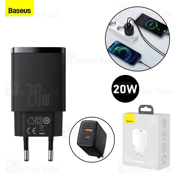 شارژر دیواری بیسوس Baseus Compact CCXJ-B01 توان 20 وات